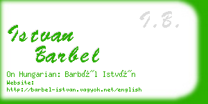 istvan barbel business card